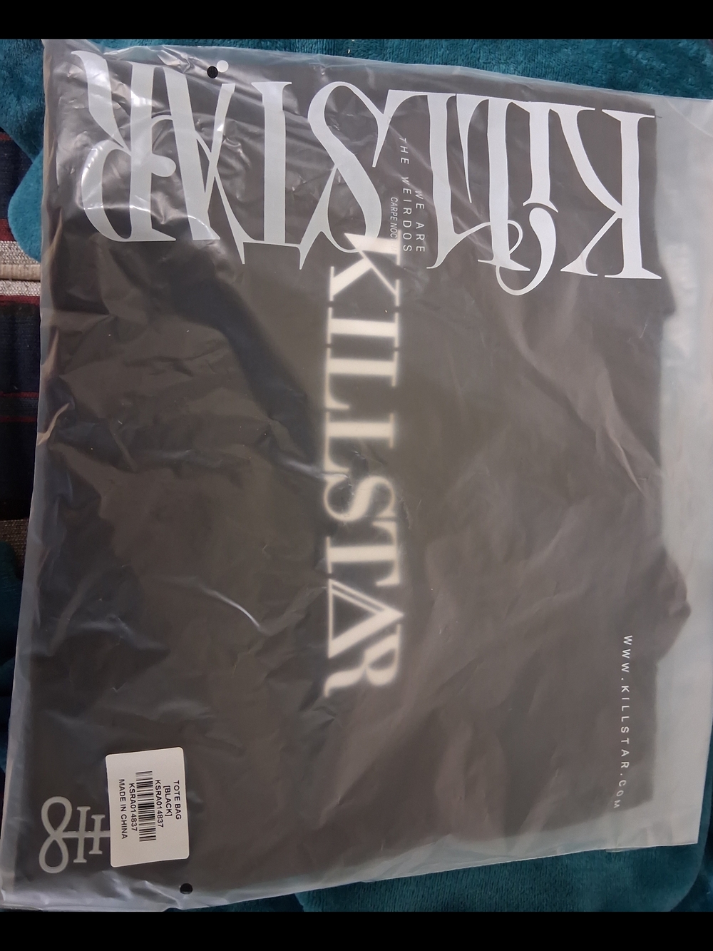 KILLSTAR Black Graphic Tote - Bold White Logo